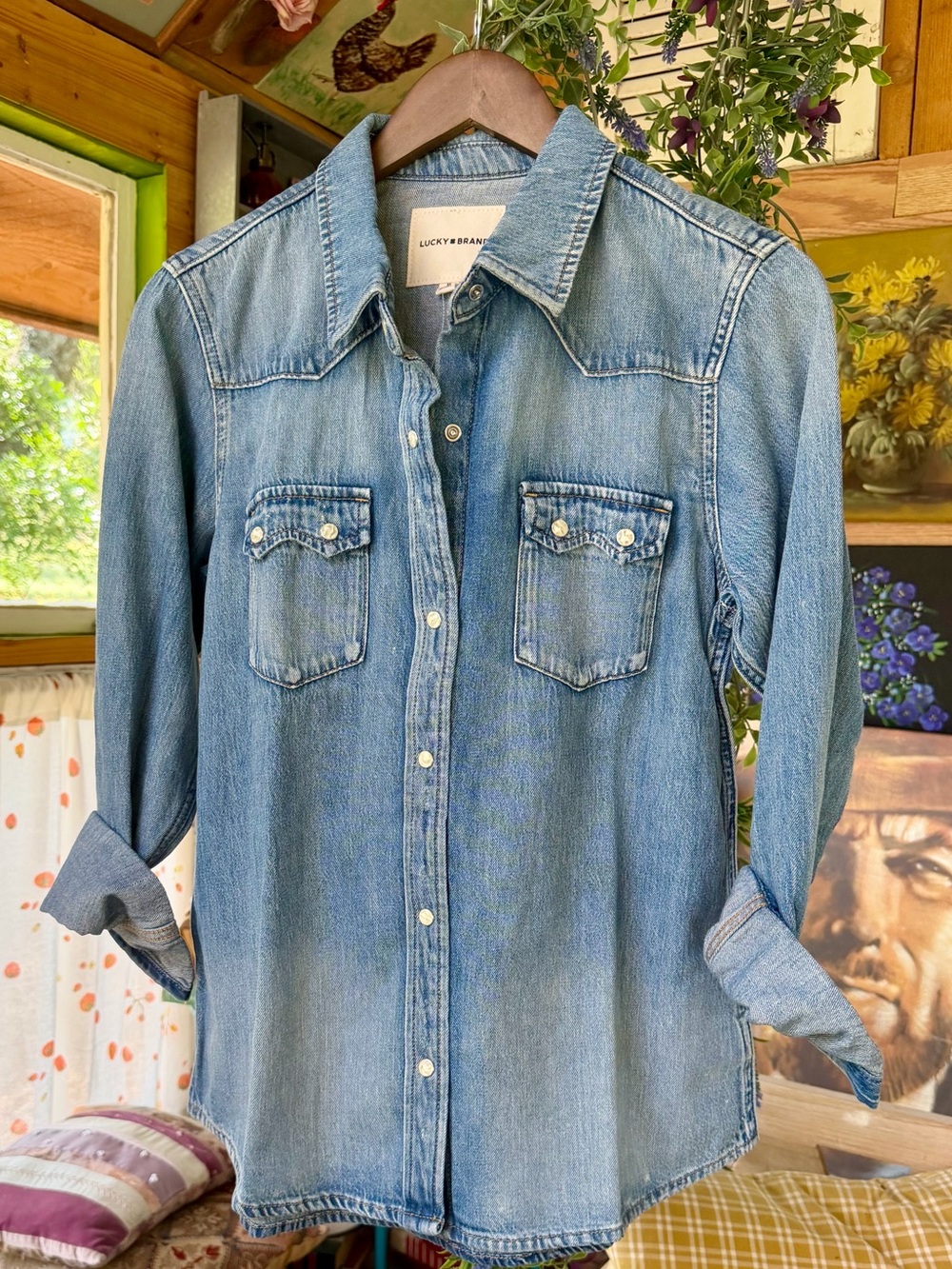 Lucky Brand Denim Western Shirt